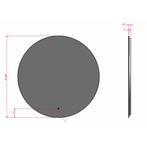 Badkamerspiegel met LED Verlichting en Verwarming 100cm -, Huis en Inrichting, Woonaccessoires | Spiegels, Ophalen of Verzenden