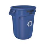 Rubbermaid Ronde Brute container 121,1 ltr - blauw met, Huis en Inrichting, Woonaccessoires | Prullenbakken, Verzenden, Nieuw