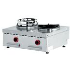 Diamond Wok | Gas | Tafelmodel | 2 Vuren | 2x 13kw | 800x600, Ophalen of Verzenden, Nieuw in verpakking