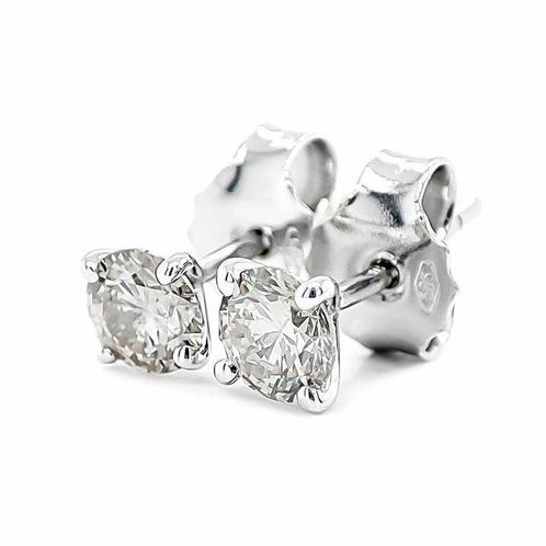 Zonder Minimumprijs - Oorbellen - 14 karaat Witgoud -, Sieraden, Tassen en Uiterlijk, Oorbellen