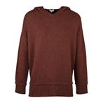 Milano Italy • bruine gebreide hoodie • 36, Kleding | Dames, Truien en Vesten, Bruin, Verzenden, Maat 36 (S), Milano Italy