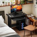 TRUUSK Computertafel - Bureau met Open Vakken en Opbergruimt, Huis en Inrichting, Bureaus, Verzenden, Nieuw