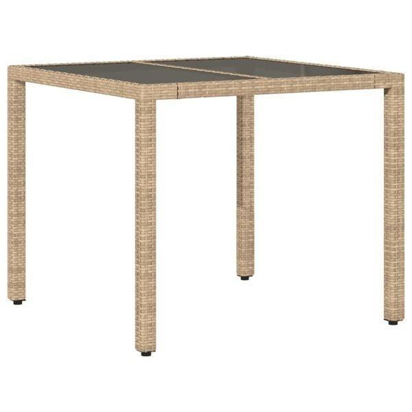 Poly rattan tuinstoel 90x90 | Laatste Stuk!, Tuin en Terras, Tuintafels, Ovaal, Nieuw, Kunststof, Ophalen of Verzenden