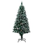 vidaXL Kunstkerstboom met dennenappels en witte sneeuw 150, Diversen, Verzenden, Nieuw
