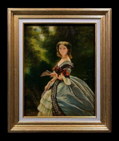 École Française (XX) - Marguerite Gautier, Antiek en Kunst, Kunst | Schilderijen | Klassiek