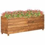vidaXL Plantenbak verhoogd 150x40x55 cm gerecycled teakhout, 100 cm of meer, Verzenden, Nieuw, Hout
