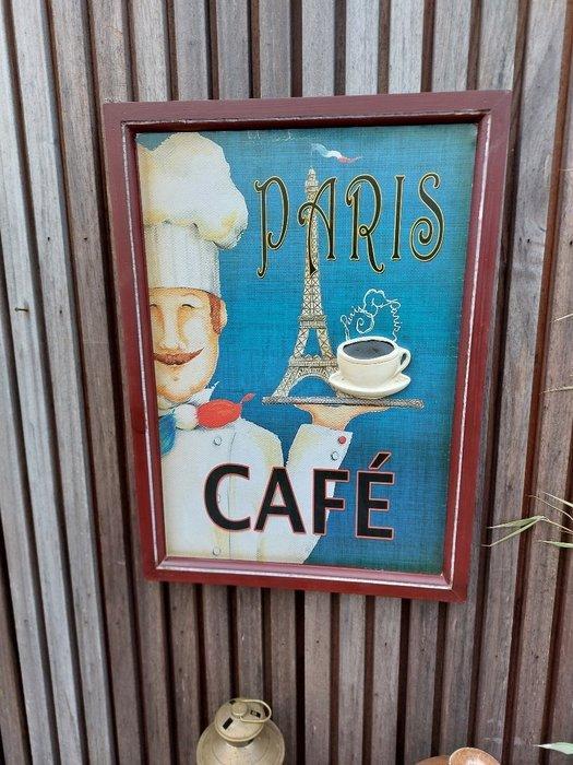 Wanddecoratie - Europa - Cafe Paris coffee shop, Antiek en Kunst, Curiosa en Brocante