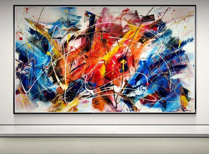 Luc Mora - Burning horizons - XXL, Antiek en Kunst, Kunst | Designobjecten