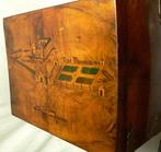 Sieradendoos - Kersenhout, en andere dingen - Inlegwerk., Antiek en Kunst