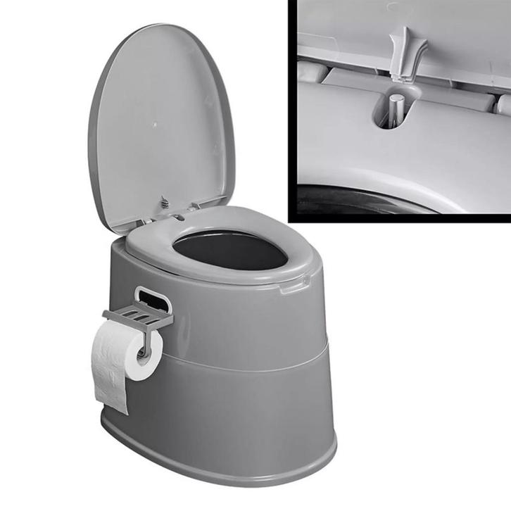 ProPlus Demontabel Campingtoilet - 8-delig - Met Wc-rolho..., Caravans en Kamperen, Kampeeraccessoires, Nieuw, Ophalen of Verzenden