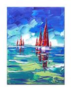 Olivier Pfleger - Mandrafina  Régates au départ de, Antiek en Kunst