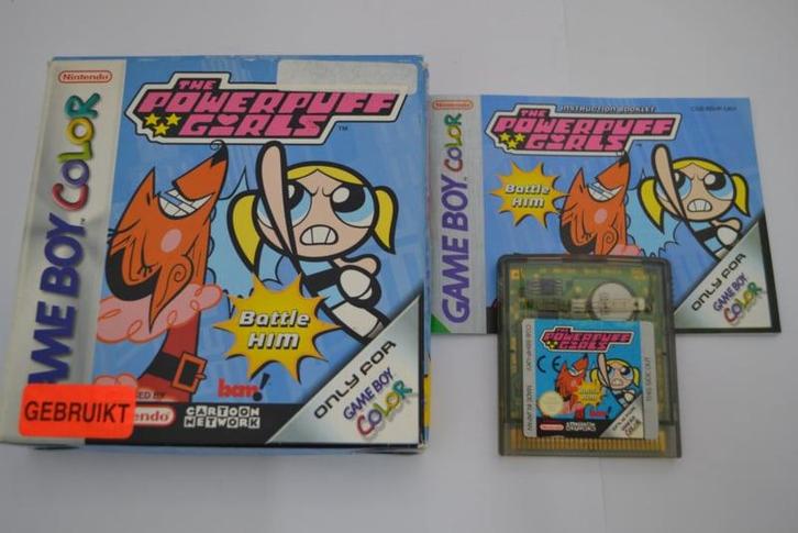 The Powerpuff Girls - Point - Battle Him (GBC UKV CIB), Spelcomputers en Games, Games | Nintendo Game Boy, Zo goed als nieuw, Verzenden