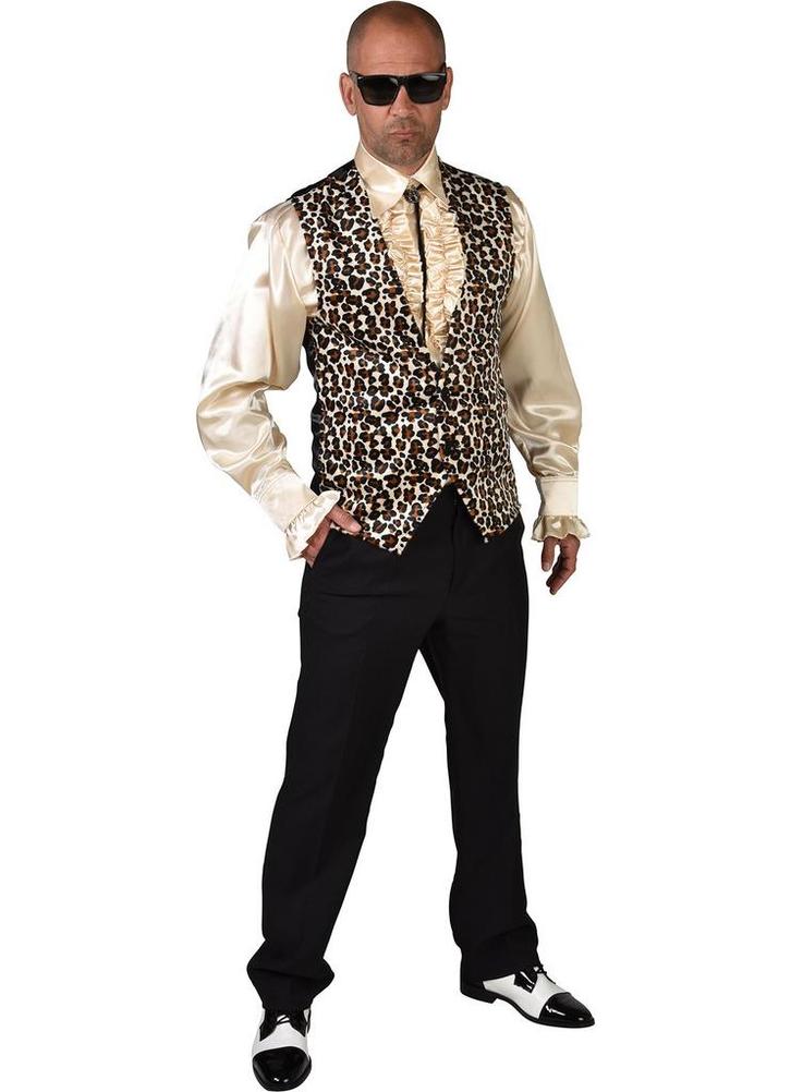 Gilet Luipaardprint Man, Kleding | Heren, Carnavalskleding en Feestkleding, Nieuw, Ophalen of Verzenden