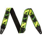 Fender Neon Monogrammed Strap gitaarband groen/geel, Muziek en Instrumenten, Verzenden, Nieuw