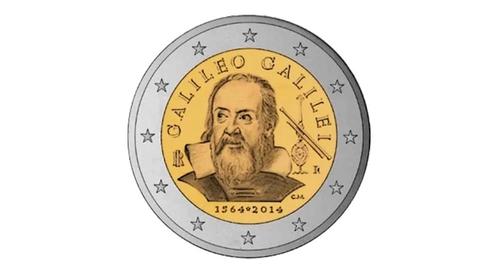 2 Euromunt Italië 2014 - Galileo Galilei, Postzegels en Munten, Munten | Europa | Euromunten, Verzenden