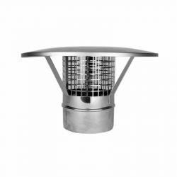 Enkelwandig RVS rookkanaal, eenvoudige regenkap Ø160mm, met, Huis en Inrichting, Kachels, Ophalen of Verzenden