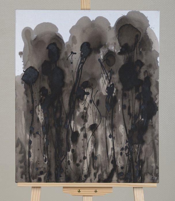 Eric Delaville - Goudron 4, Antiek en Kunst, Kunst | Schilderijen | Modern