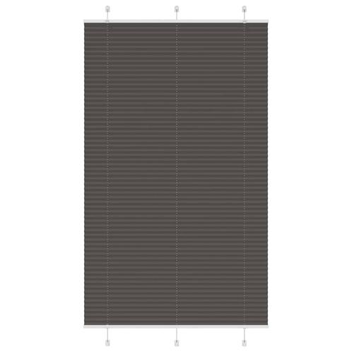 vidaXL Plissé rolgordijn 115x200cm stofbreedte 114,4cm, Huis en Inrichting, Stoffering | Gordijnen en Lamellen, Zwart, Nieuw, Verzenden