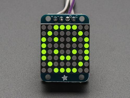 Adafruit Mini 0.8 &quot;8x8 LED Matrix met I2C Backpack - Ge, Hobby en Vrije tijd, Elektronica-componenten, Verzenden