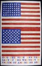 Jasper Johns (1930) - Double Flags, Antiek en Kunst