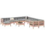vidaXL 12-delige Loungeset met kussens massief douglas, Tuin en Terras, Tuinsets en Loungesets, Verzenden, Nieuw, Loungeset