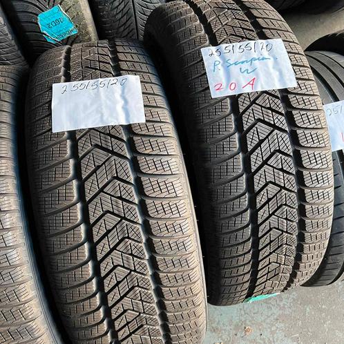 2 x Pirelli 255-55-20 Winterbanden 8,5mm, Auto-onderdelen, Banden en Velgen, 20 inch, Winterbanden, 255 mm, Personenwagen, Gebruikt