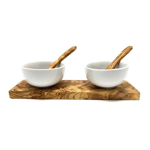 Set van 2 ronde porseleinen dipkommen (Ø 8,5 cm) incl. 2 lep, Huis en Inrichting, Woonaccessoires | Wanddecoraties, Nieuw, Verzenden