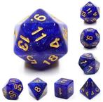 RPG Dice Set - Black & Blue Galaxy | Foam Brain Games -, Hobby en Vrije tijd, Gezelschapsspellen | Bordspellen, Verzenden, Nieuw