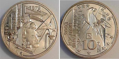 2003 Duitsland 10 Euro Semper, Ag Probe Victor Huster Nr..., Postzegels en Munten, Munten | Europa | Niet-Euromunten, Verzenden