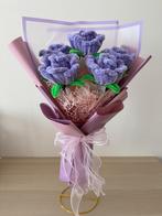 Handgemaakte Kunstbloemen / Perfect Cadeau / Paarse  Rozen, Verzenden, Nieuw, Binnen