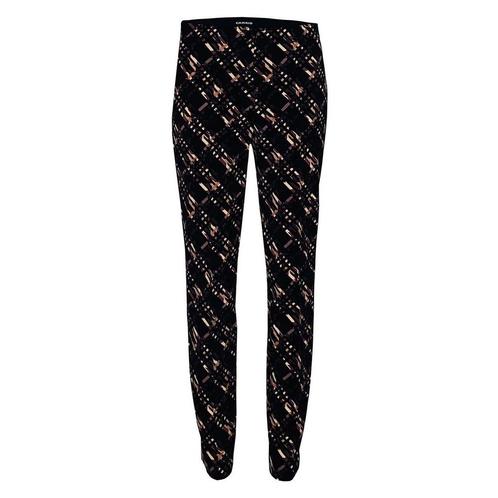 Cambio • zwarte pantalon Ros met print • 36, Kleding | Dames, Broeken en Pantalons, Zwart, Nieuw, Maat 36 (S), Verzenden