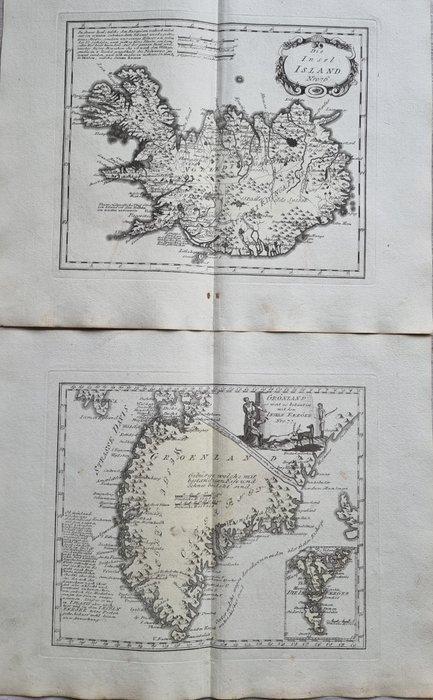 Europa - Kavel. van 2 - IJsland en Groenland; Franz Johann, Boeken, Atlassen en Landkaarten