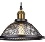 Vintage Zwarte Hanglamp – Industriële Net-Cage E27 LED, Verzenden, Nieuw