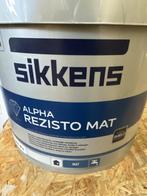 Sikkens Alpha Rezisto Mat - roomgeel - 5 liter, Doe-het-zelf en Verbouw, Verf, Beits en Lak, 5 tot 10 liter, Geel, Nieuw, Ophalen of Verzenden