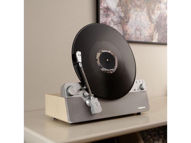 Lenco LSA-071SI - Volautomatische verticale platenspeler -, Huis en Inrichting, Woonaccessoires | Overige, Zo goed als nieuw, Verzenden