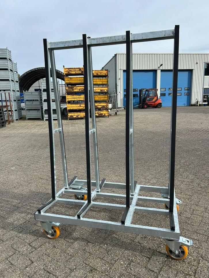 Nieuwe glasbok dubbelzijdig met wielen, glasbok dubbelzijdig, Doe-het-zelf en Verbouw, Kratten en Dozen, 100 cm of meer, Nieuw