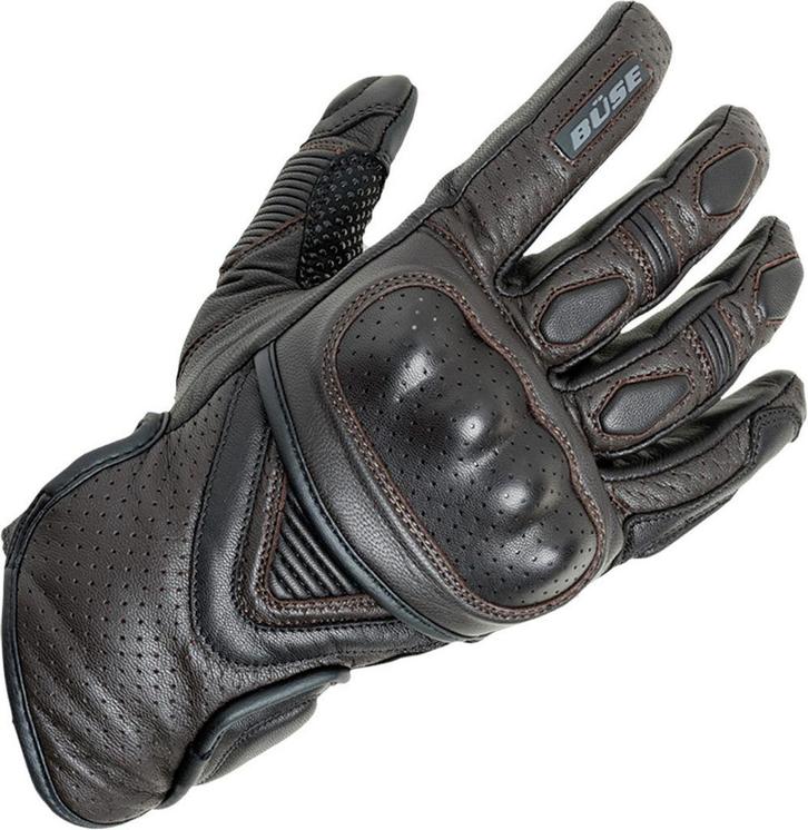 Büse Cafe Racer Bruine Geperforeerde Handschoenen, Motoren, Kleding | Motorkleding, Heren, Nieuw met kaartje, Handschoenen, Verzenden