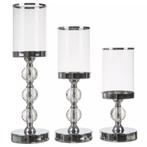 Ruhhy Glamour Kaarsenhouder Set - 3 Maten - Kristal Versi..., Ophalen of Verzenden, Nieuw