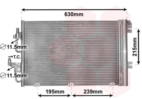 LUCHTCONDENSATOR VOOR OPEL ASTRA H A04 2003-2007 1850096, Auto-onderdelen, Airco en Verwarming, Nieuw, Ophalen of Verzenden