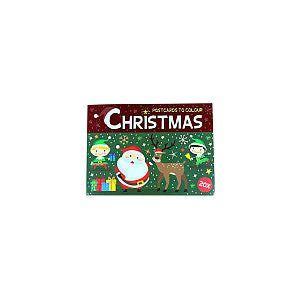 Kleurkaarten kerst blok 20 kaarten | 1 stuk, Zakelijke goederen, Kantoor en Winkelinrichting | Winkel en Inventaris, Ophalen of Verzenden