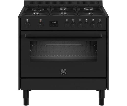 Bertazzoni MPL96L1ETNC gas fornuis met 6 branders, zwart1789, Witgoed en Apparatuur, Fornuizen, Nieuw, Ophalen of Verzenden