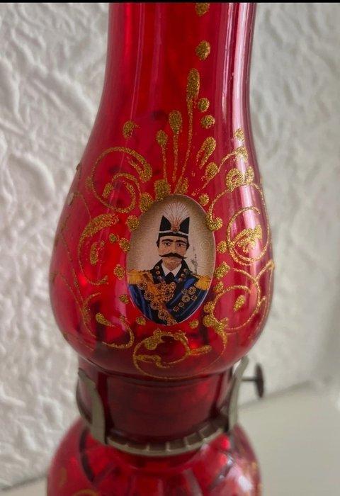 Olielamp - Glas-in-lood, Antiek en Kunst, Antiek | Overige Antiek