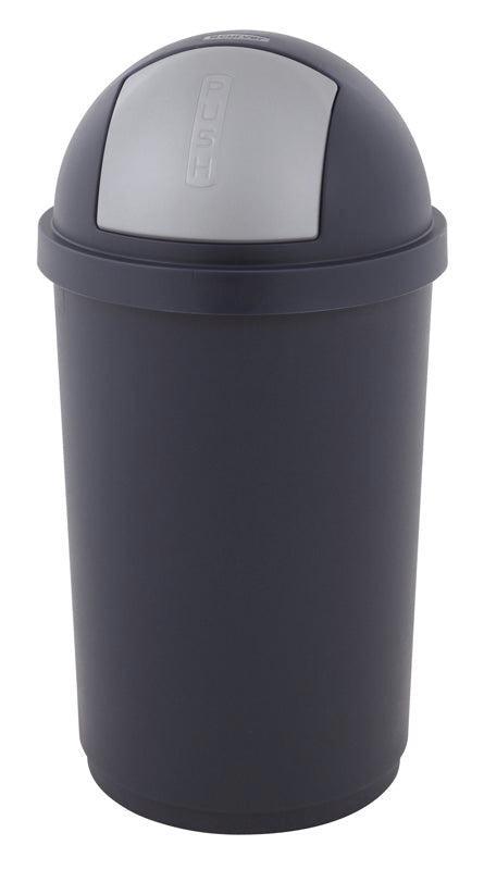 Curver afvalbak Push Bullet 50 liter grijs, Huis en Inrichting, Schoonmaakartikelen, Verzenden
