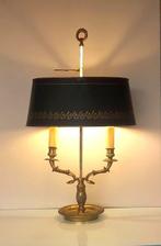 Bouilotte lamp - Bouillotte met zwanenkoppen - Brons, Metaal, Antiek en Kunst