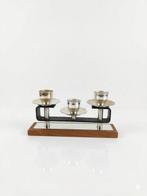 Kandelaar - Hout, Metaal - Minimalist Symetrisch