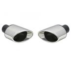 Uitlaatsierstuk set RVS Ovaal - Passend 45-57mm, Verzenden, Nieuw