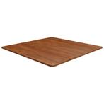 Eiken Tafelblad Vierkant - Donkerbruin - 90x90 - Retourdeal, 50 tot 100 cm, Rustiek, Nieuw, Tafelblad