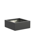 Polyester plantenbak 100x100x40cm - Met bodem, Tuin en Terras, Bloembakken en Plantenbakken, Kunststof, 100 cm of meer, Vierkant