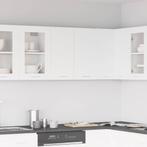 vidaXL Hangkast Lyon 60x31x60 cm bewerkt hout wit, Huis en Inrichting, Keuken | Keukenelementen, Verzenden, Nieuw, Wit