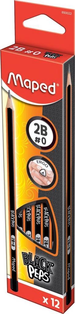 Maped Maped potlood BlackPeps 2B - 12 stuks, Zakelijke goederen, Partijgoederen en Retail | Verpakking en Verzending, Ophalen of Verzenden